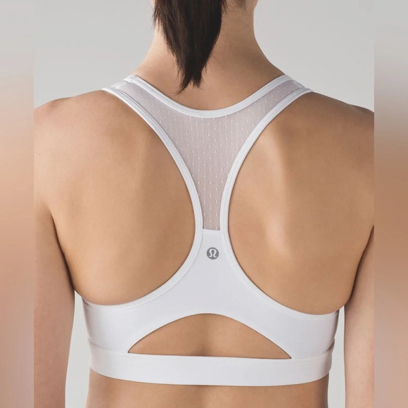Lululemon Move Bra~ White ~ size 6 - Picture 5 of 9